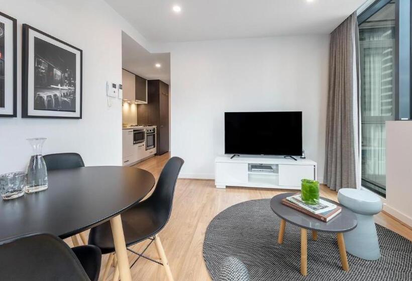 침실 2개 아파트, Oaks Melbourne Southbank Suites