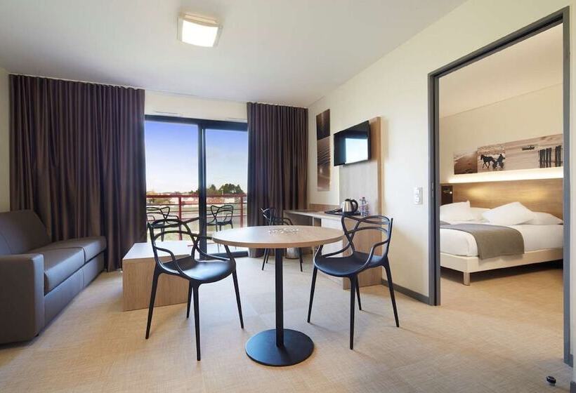 Апартаменты 1 Спальня, Kyriad Prestige Residence & Spa Cabourg Dives Sur Mer