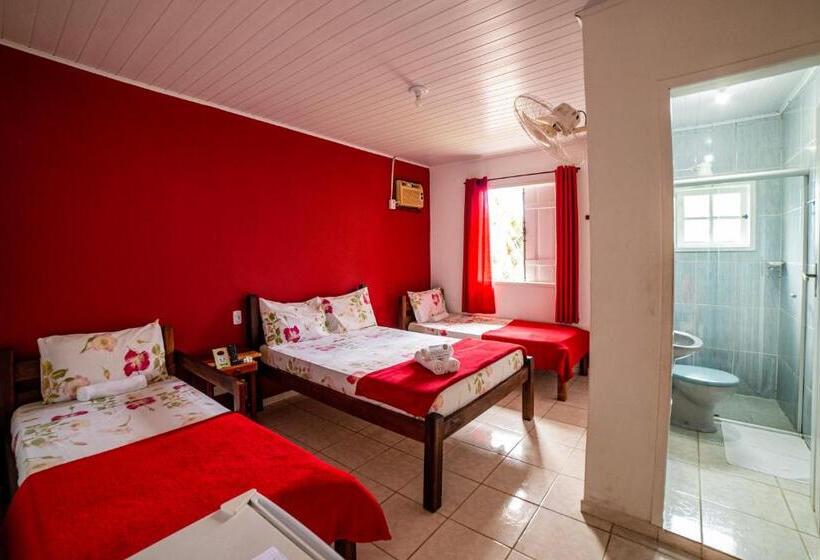 4인용 스탠다드 룸, Pousada Cantinho Do Sossego Paraty Tem Piscina Com Vista Pra Montanha, Salão De Jogos, Café Da Manhã