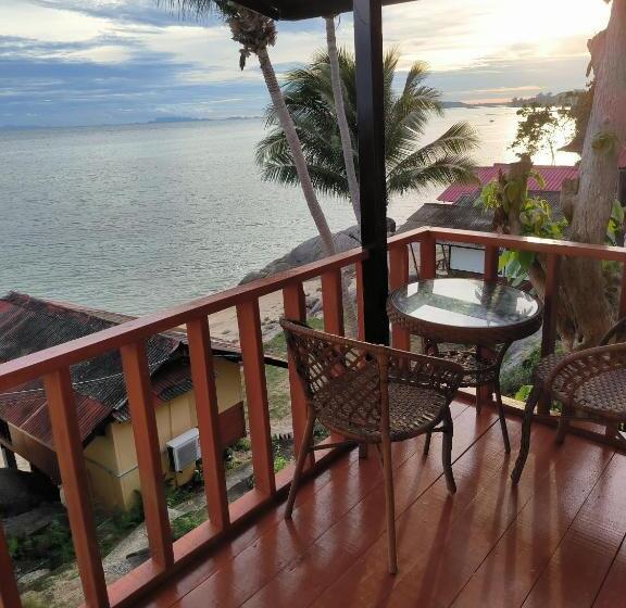 바다 전망 스탠다드 방갈로, Golden Beach Resort Koh Phangan