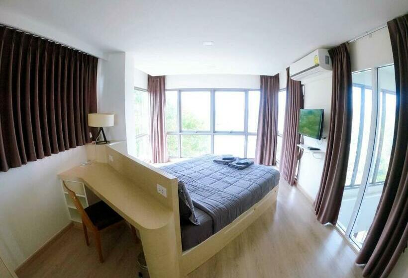 Suíte Cama King, Sonrisa Srirachaที่พักติดทะเล