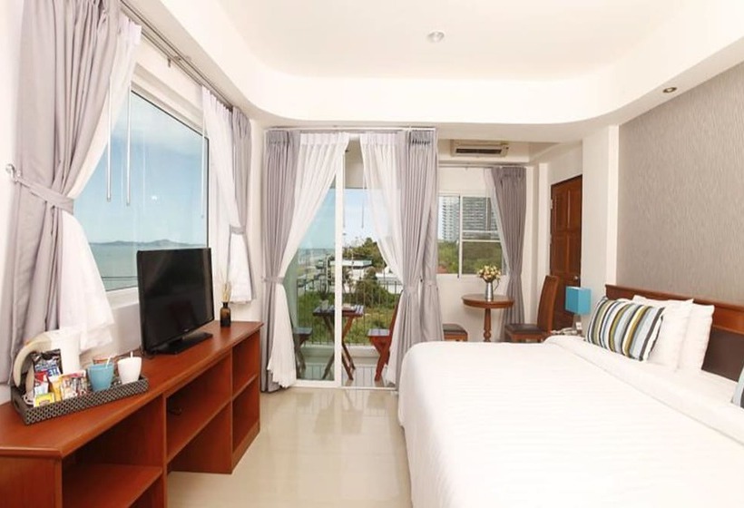 غرفة ديلوكس مطلّة علي البحر, Kp Seaview Jomtien