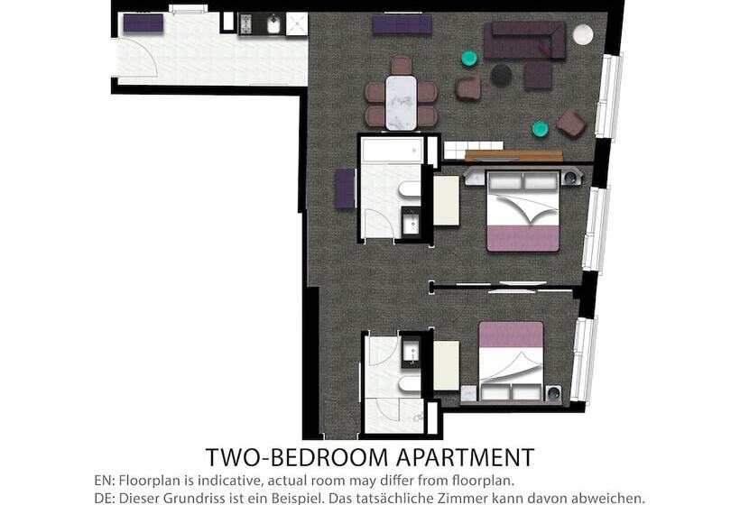 Апартаменты 2 Спальни, Adina Apartment Hotel Nuremberg