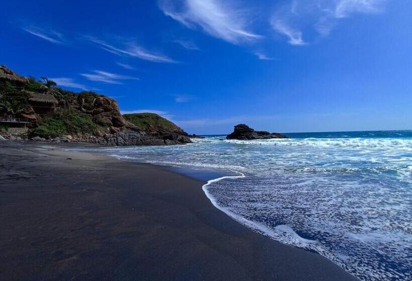 Номер Стандарт Вид на Море, Cabañas Y Camping Punta Sur Mazunte