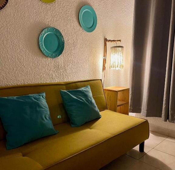 家庭间侧面带海景, Itzé Hostel Boutique   Progreso