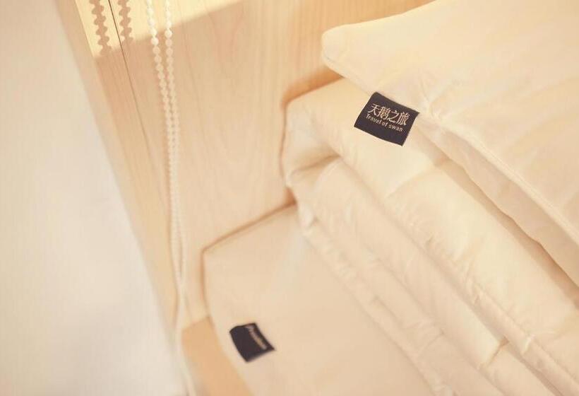 Cama em Quarto Compartilhado, Swan S Journey International Youth Hostel   Changsha Wuyi Square Ifs Ifc