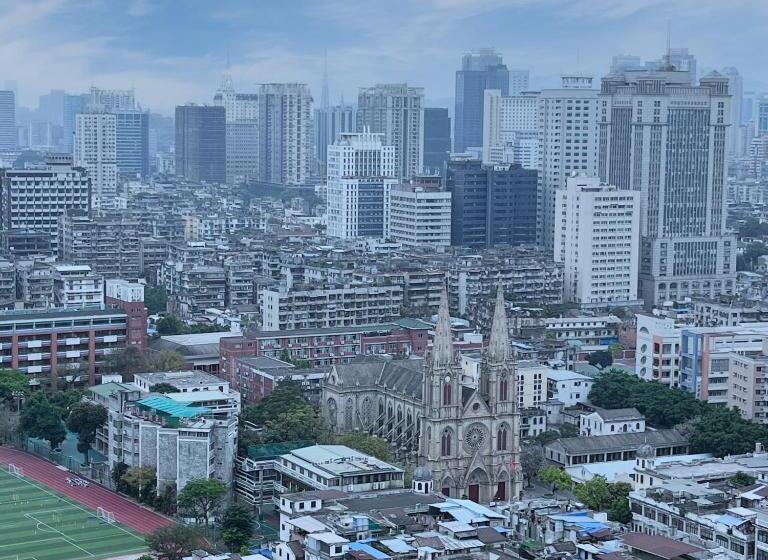 Quarto Deluxe Vista Cidade, 广州沃家国际公寓