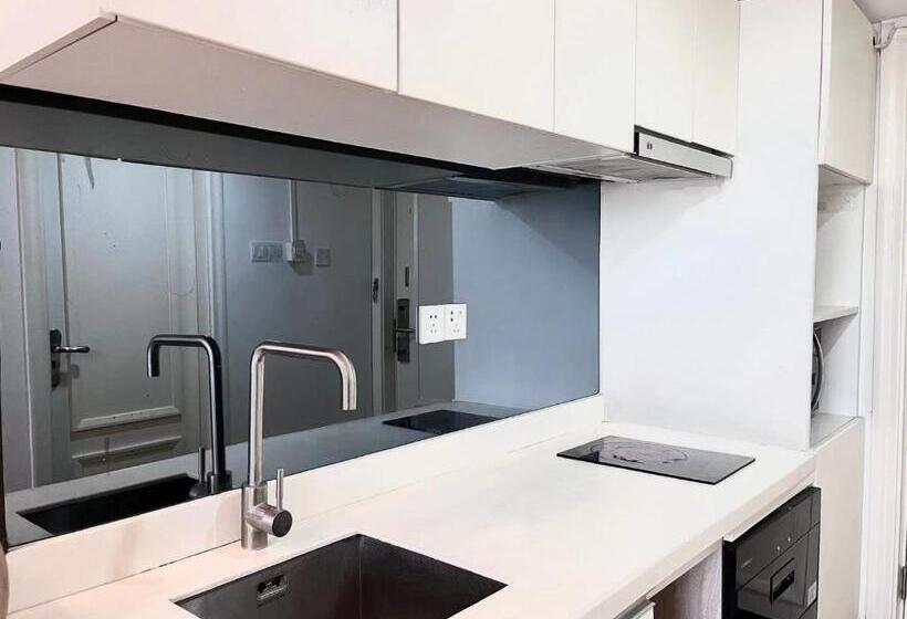Quarto Deluxe Vista Cidade, 广州沃家国际公寓