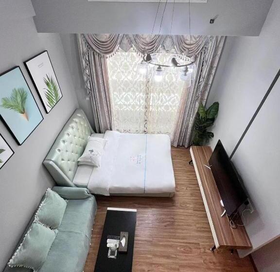 Quarto Deluxe Vista Cidade, 广州沃家国际公寓
