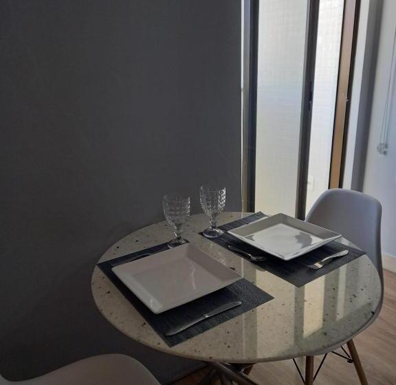 침실 1개 발코니 아파트, Manaíra Apart Hotel   1606