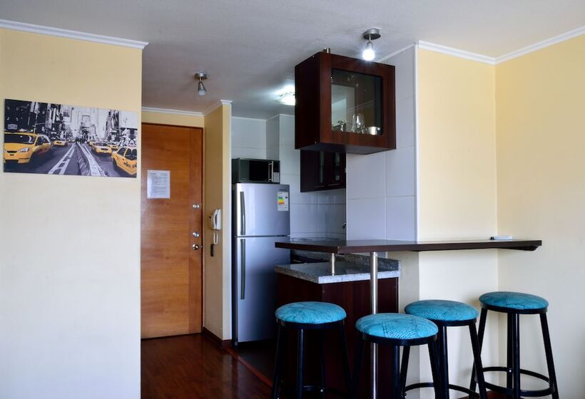 침실 2개 아파트, Santiago Backpackers