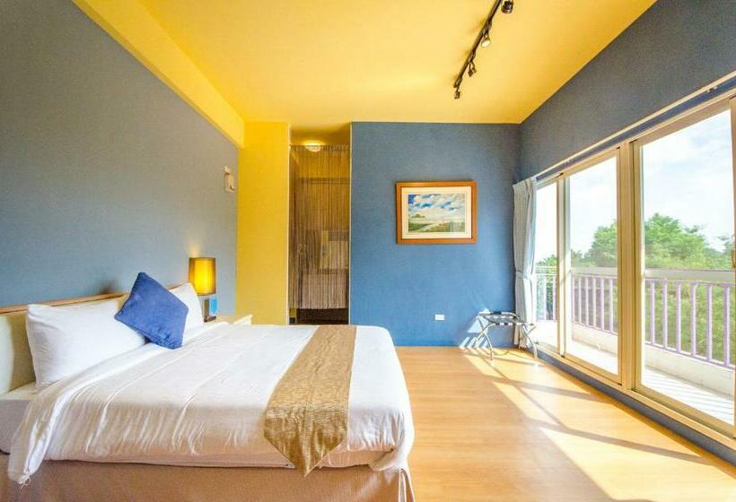 اتاق استاندارد با بالکن, 光腳丫宜蘭民宿