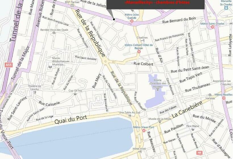 Номер Economy, Marseille City Chambres&appartements