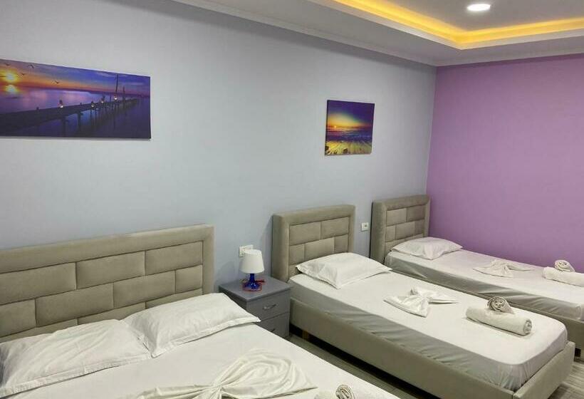 스탠다드 4인용 룸 바다전망, Karos Hotel Llaman