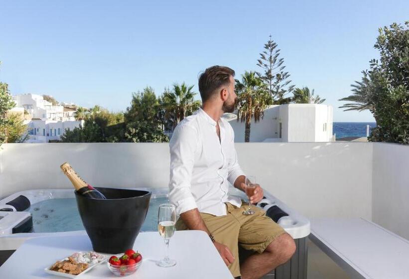 سوئیت با وان آب گرم, Mykonos Dove Beachfront