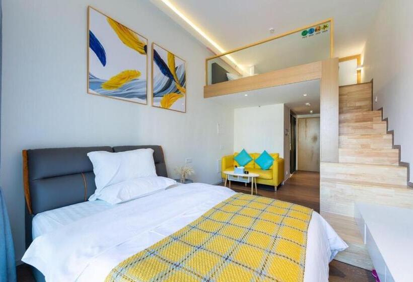 Quarto Estandar com Sacada, Guangzhou Yuxiang Apartment   Guangzhou Pazhou International Convention And Exhibition Center
