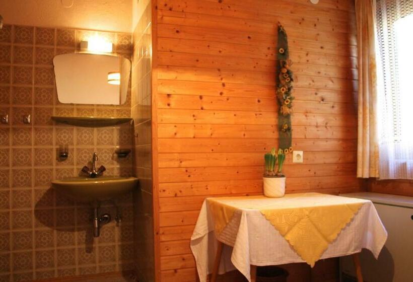 חדר סטנדרד יחיד חדר אמבטיה משותף, Gästehaus Moser