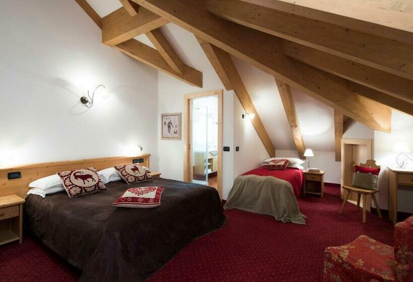 Quarto Triplo Comfort, Chalet Sas Morin