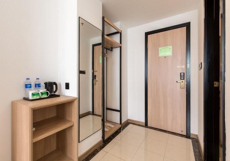Семейный Номер, Greentree Inn Shanghai Zhoupu Town Xiupu Road Business
