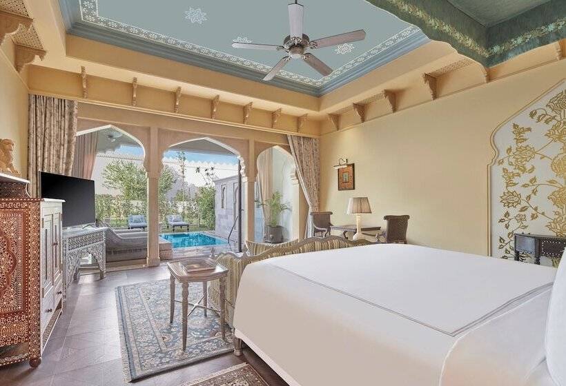 套房配有游泳池, Raffles Jaipur
