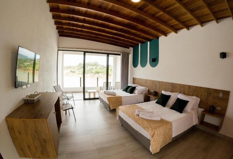 수피리어 트리플 룸, Viajero Guatapé Hostel & Lake Club
