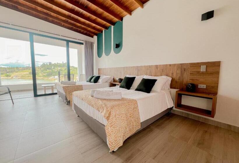 4인용 수피리어 룸, Viajero Guatapé Hostel & Lake Club