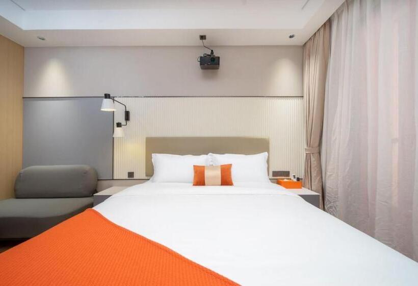 Quarto Estandar Individual com Sacada, Guangzhou Yashe International Apartment