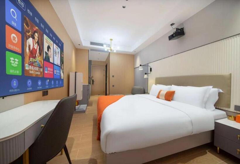 Quarto Estandar Individual com Sacada, Guangzhou Yashe International Apartment