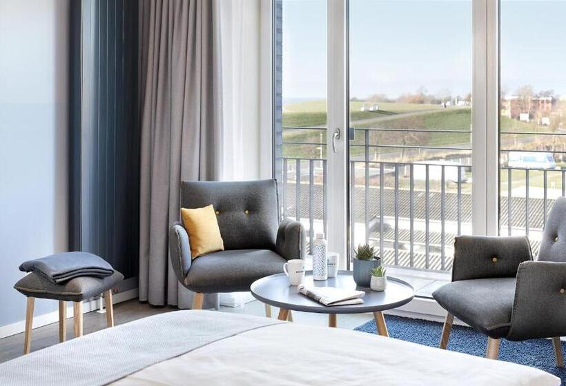 片側に海が見えるデラックスルーム, Küstenperle Strandhotel & Spa