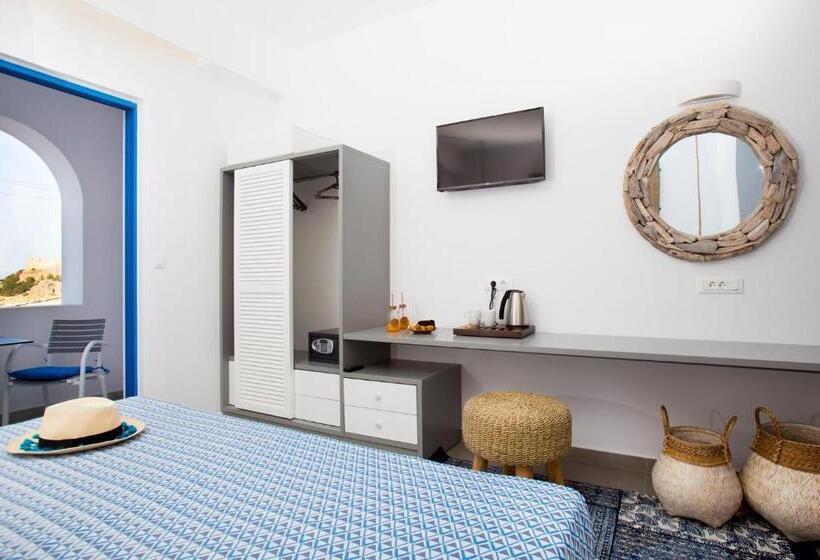 Номер Стандарт с Балконом, Lindos Portes Suites   Adults Only