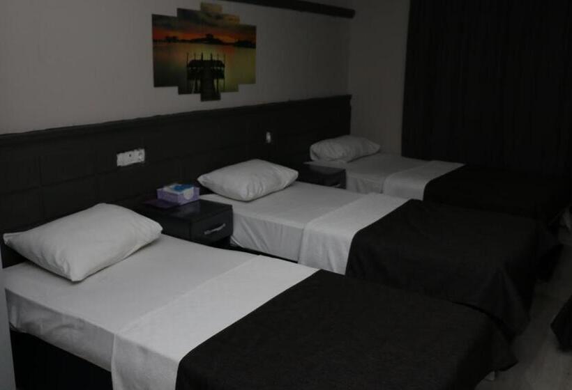 اتاق استاندارد سه تخته با چشم‌انداز باغ, Asus Palmiye Otel