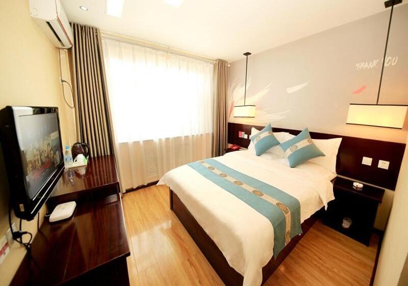 اتاق استاندارد با چشم‌انداز کوهستان, Thank Inn Chain Hotel Gansu Wuwei Fenghuang Road