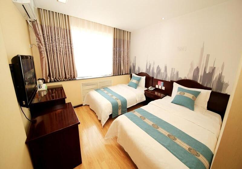 اتاق استاندارد با چشم‌انداز شهر, Thank Inn Chain Hotel Gansu Wuwei Fenghuang Road