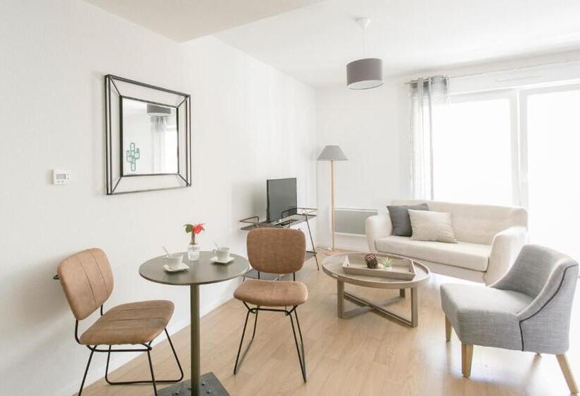 Студия Стандарт Двуспальная Кровать, Zenao Appart Hôtels Mulhouse