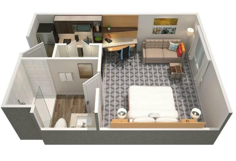 Студио Стандарт Кровать Кинг, Towneplace By Marriott Suites Clarksville