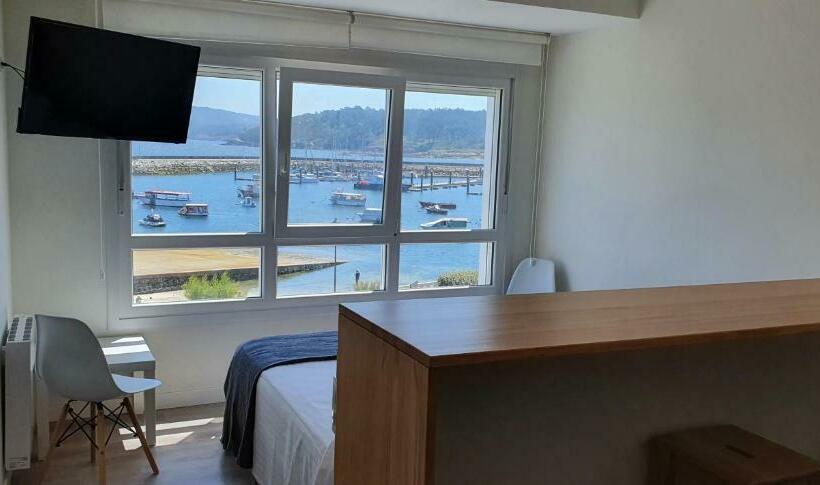 استودیوی استاندارد با چشم‌انداز دریا, Apartamentos Costa Da Morte Muxia