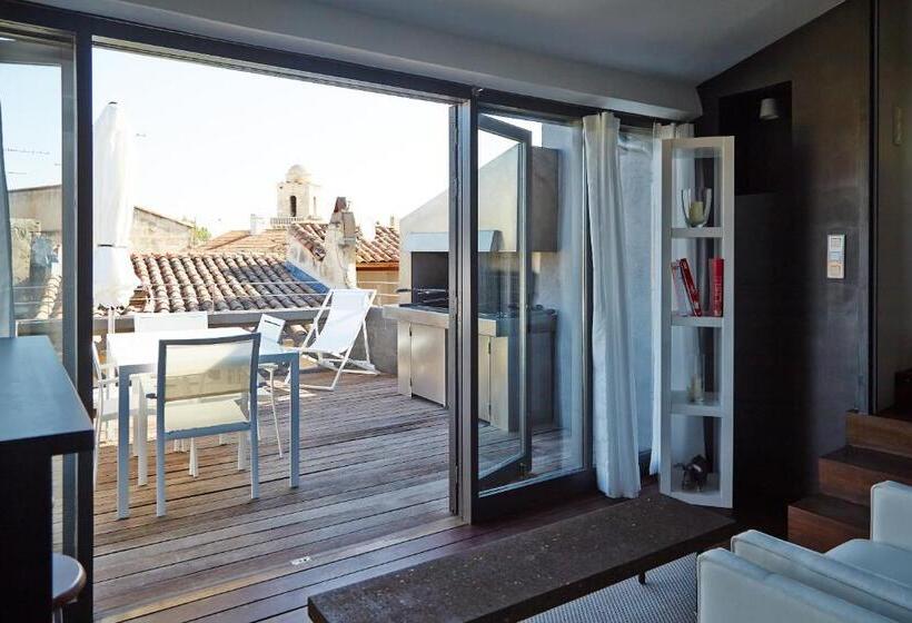 آپارتمان 1 خوابه با تراس, La Résidence Arles Centre