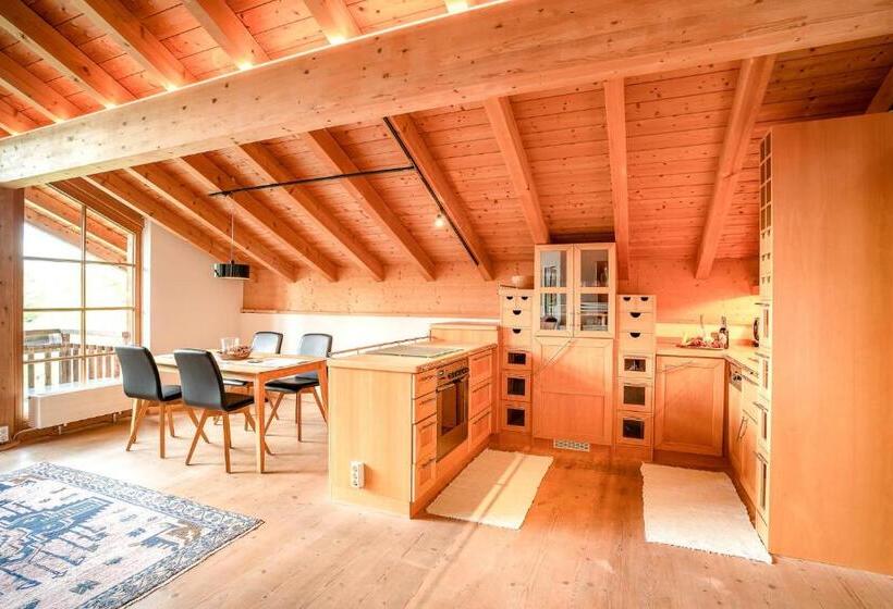 آپارتمان 1 خوابه با چشم‌انداز, Alpenhaus Oberstdorf