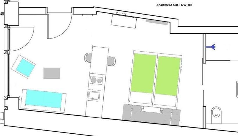 Apartamento 1 Dormitório com Sacada, 1463 Apartmenthaus