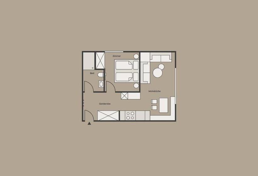 Апартаменты Комфорт 1 Спальня, Apart Pension Bergland