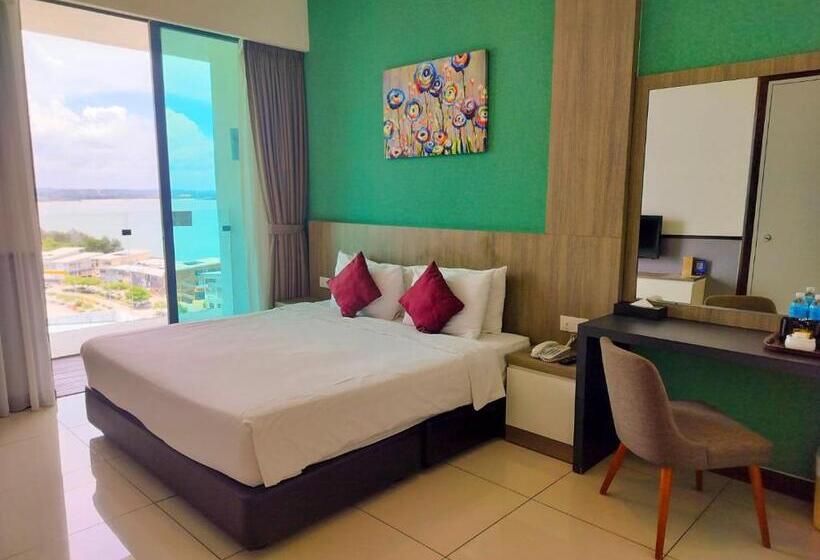带大床的高级房间, D Wharf Hotel & Serviced Residence