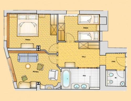 Люкс 2 Спальни, Wellnesshotel Eggerwirt