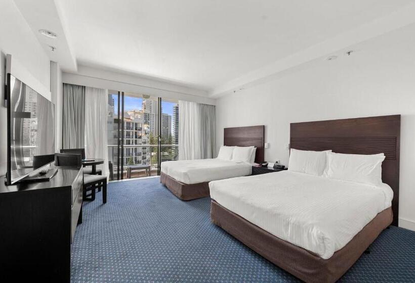 스탠다드 룸 더블 침대 2개, Crowne Plaza Surfers Paradise, An Ihg