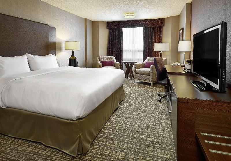 キングサイズベッドのスタンダードルーム, Doubletree By Hilton Hotel West Edmonton