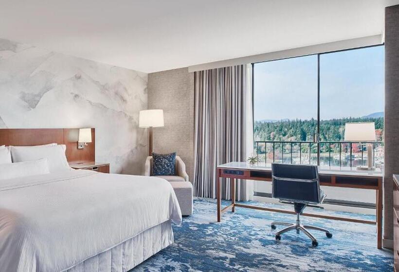 キングサイズベッド、ビュー付きデラックスルーム, The Westin Bayshore, Vancouver