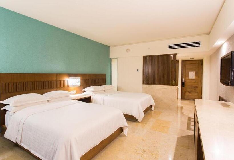 Quarto deluxe vista mar, Sheraton Buganvilias Resort & Convention Center