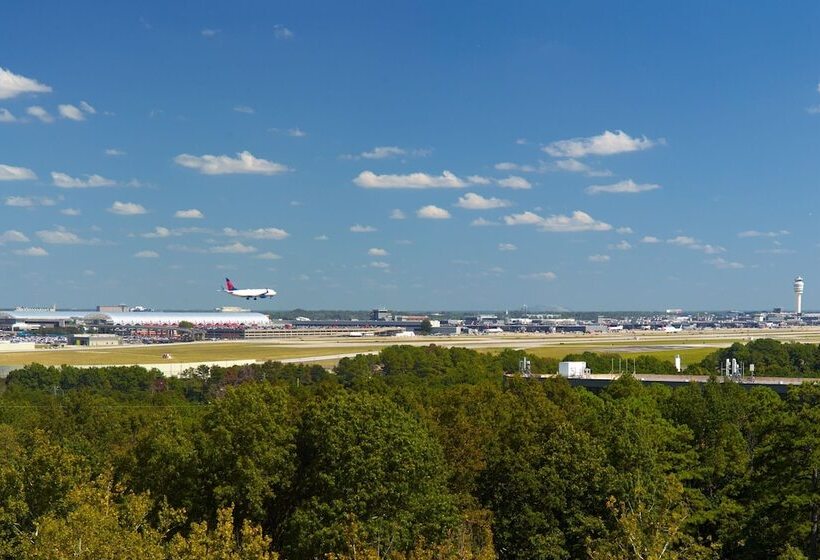 带2个双人床的标准工作室, Atlanta Airport Marriott