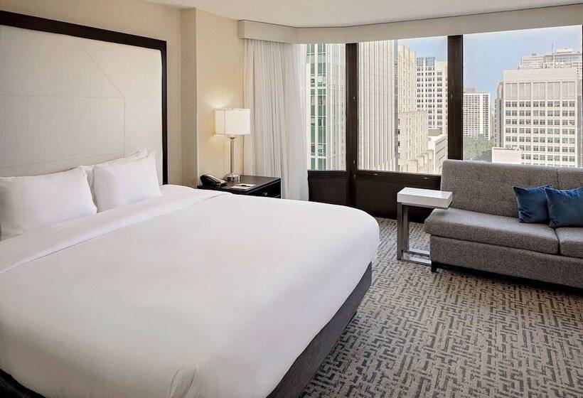 Standard Szoba King Size Bed, Doubletree By Hilton  Chicago  Magnificent Mile
