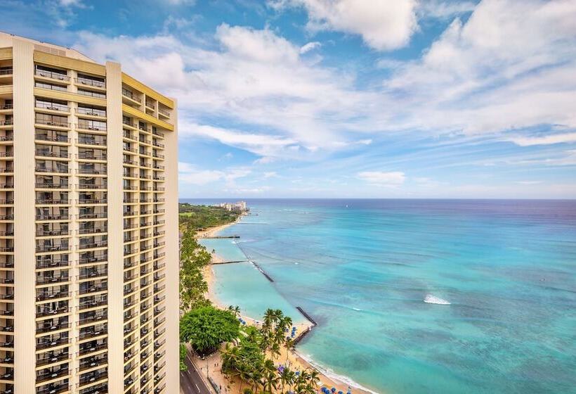 اتاق استاندارد با تخت دوبل و چشم‌انداز دریا, Hyatt Regency Waikiki Beach Resort & Spa