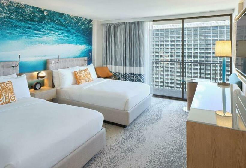 스탠다드 룸 더블 침대 2개, Outrigger Waikiki Beachcomber